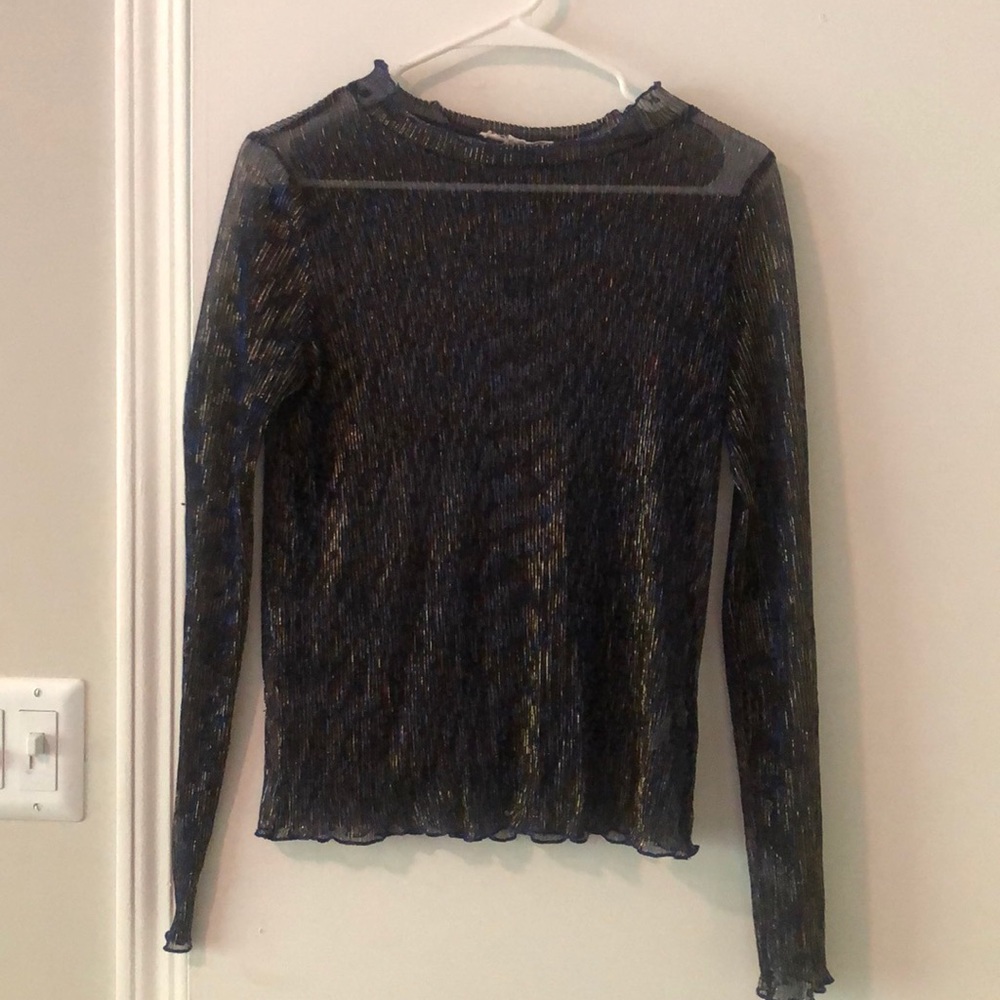 See through next blue top